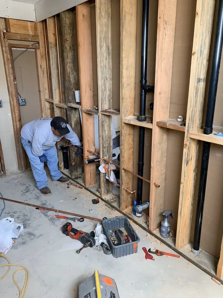 Commercial rough-in plumbing for Water Heater Replacement in South Pines